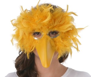 yellow bird mask